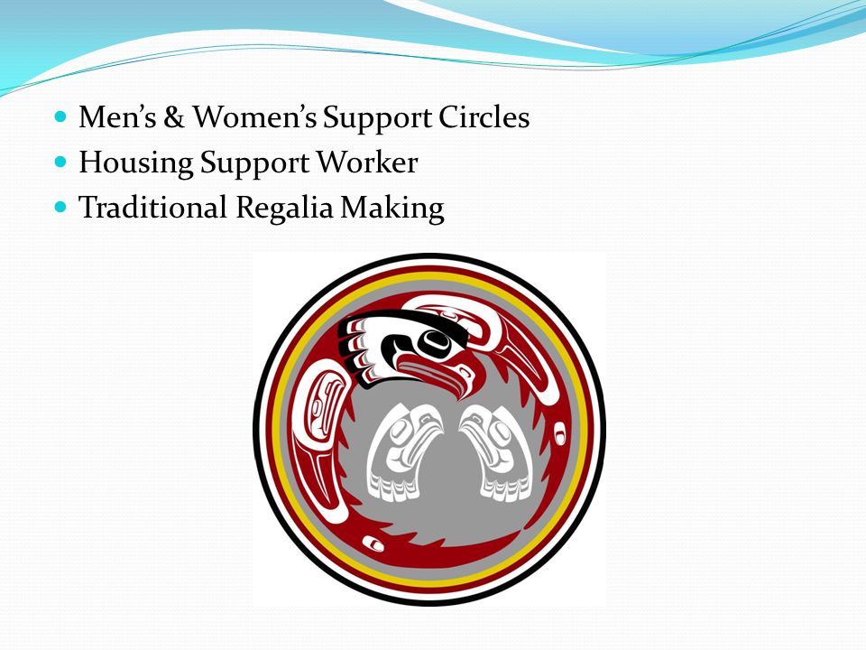 Men’s & Women’s Support Circles Housing Support Worker Traditional Regalia Making