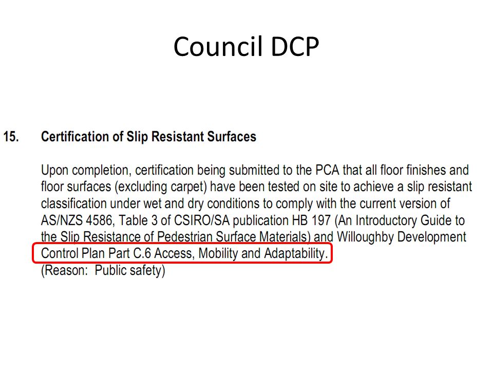 Council DCP
