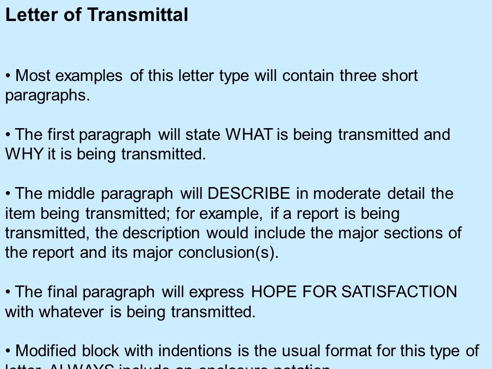 Types Of Business Letters Letter Of Transmittal Letter Of Inquiry
