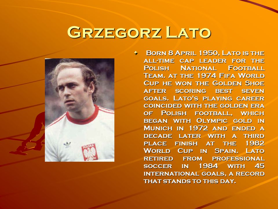 Grzegorz Lato's famous Poland shirt