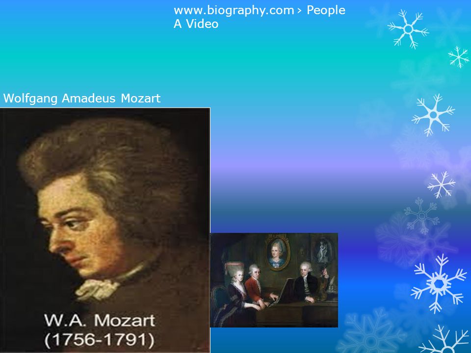 Wolfgang Amadeus Mozart   › People A Video ‎