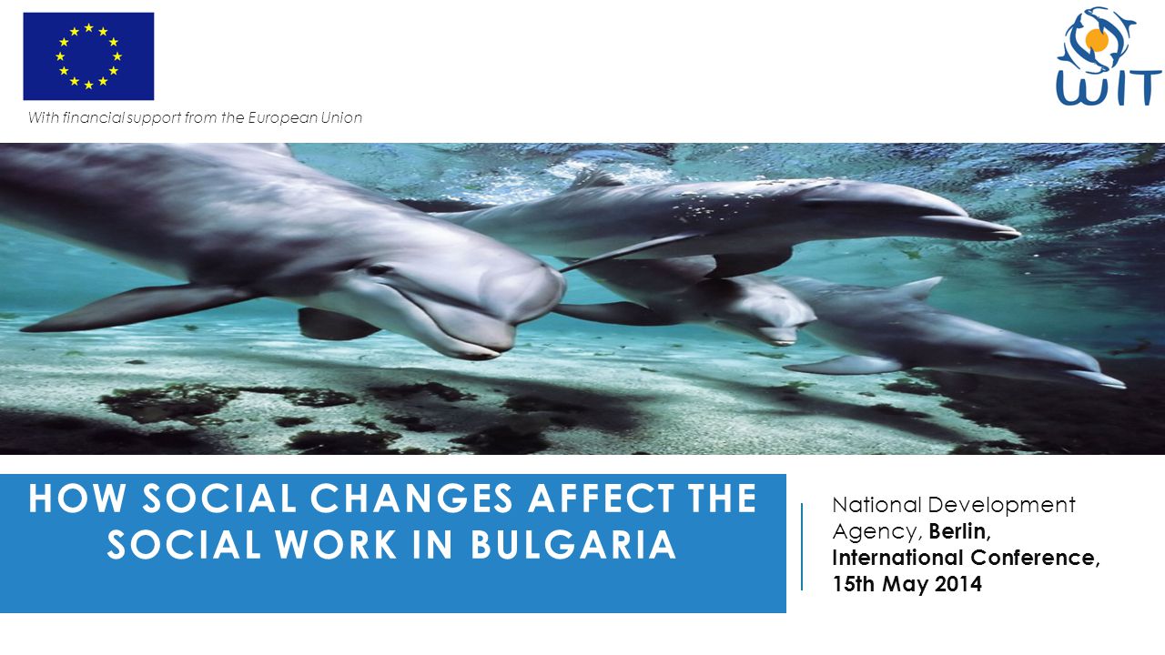 HOW SOCIAL CHANGES AFFECT THE SOCIAL WORK IN BULGARIA National Development Agency, Berlin, International Conference, 15th May 2014 With financial support from the European Union