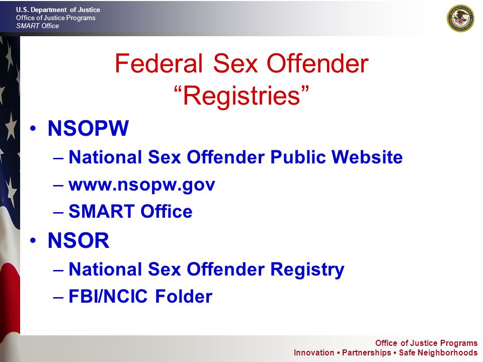 Fbi national sex offender registry