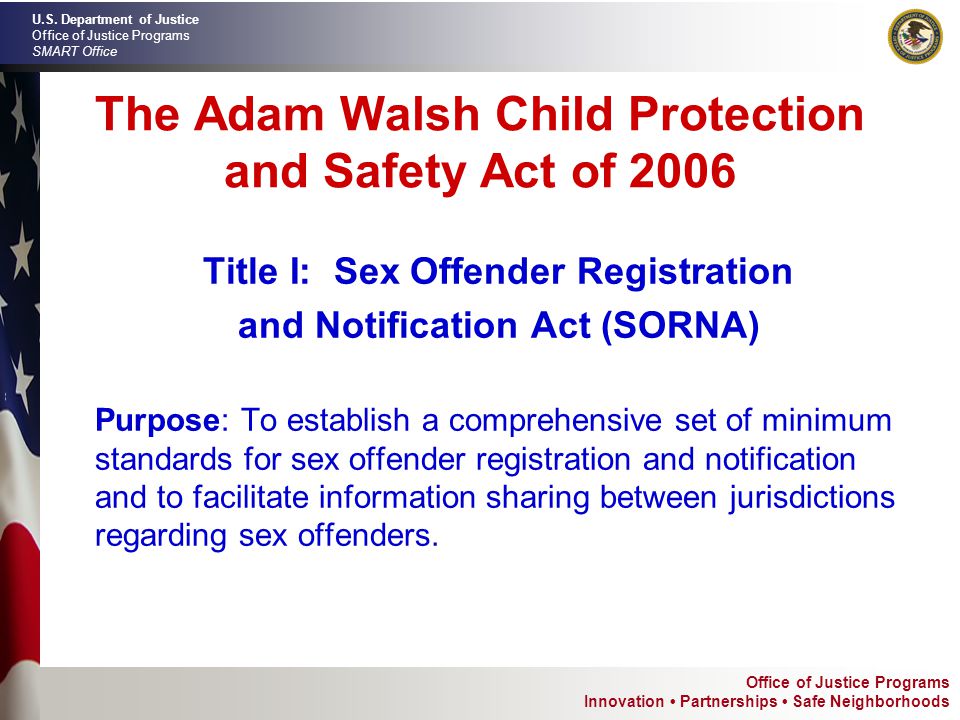 Us department of justice sex offender