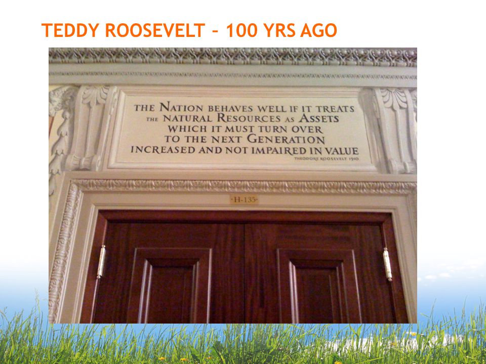 TEDDY ROOSEVELT – 100 YRS AGO