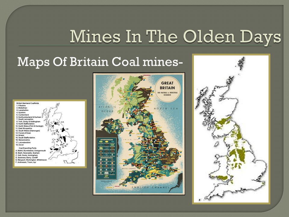 Maps Of Britain Coal mines-