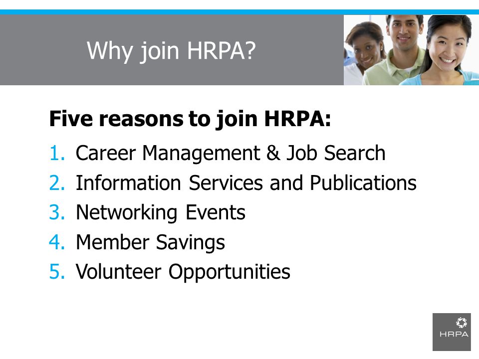 Why join HRPA.