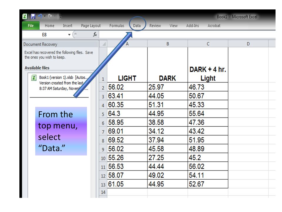 One Way Analysis Of Variance Anova Note In This Version
