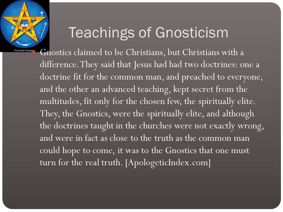 gnostic beliefs on jesus