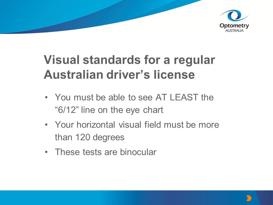 Vision Chart For Driver S License
