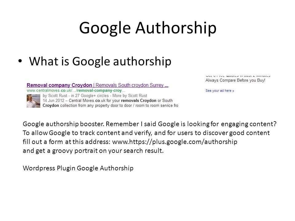 Google Authorship What is Google authorship Google authorship booster.