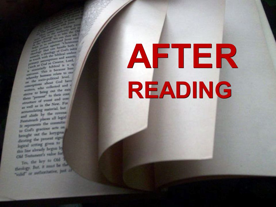 AFTER READING