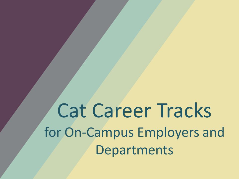 Cat Career Tracks for On-Campus Employers and Departments