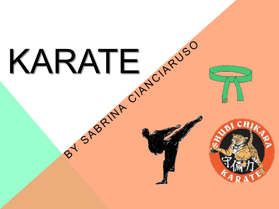 Karate By Sabrina Cianciaruso What Is Karate Karate Can Also Be