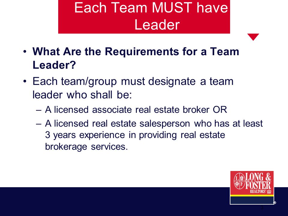 ® 3 What Are the Requirements for a Team Leader.