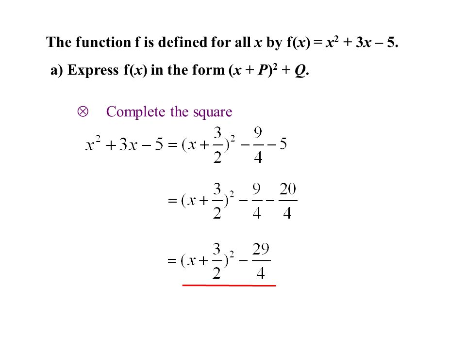 Completing The Square Solving Quadratic Equations 1 Express The Followings In Completed Square Form And Hence Solve The Equations X 2 4x 12 0 X Ppt Download