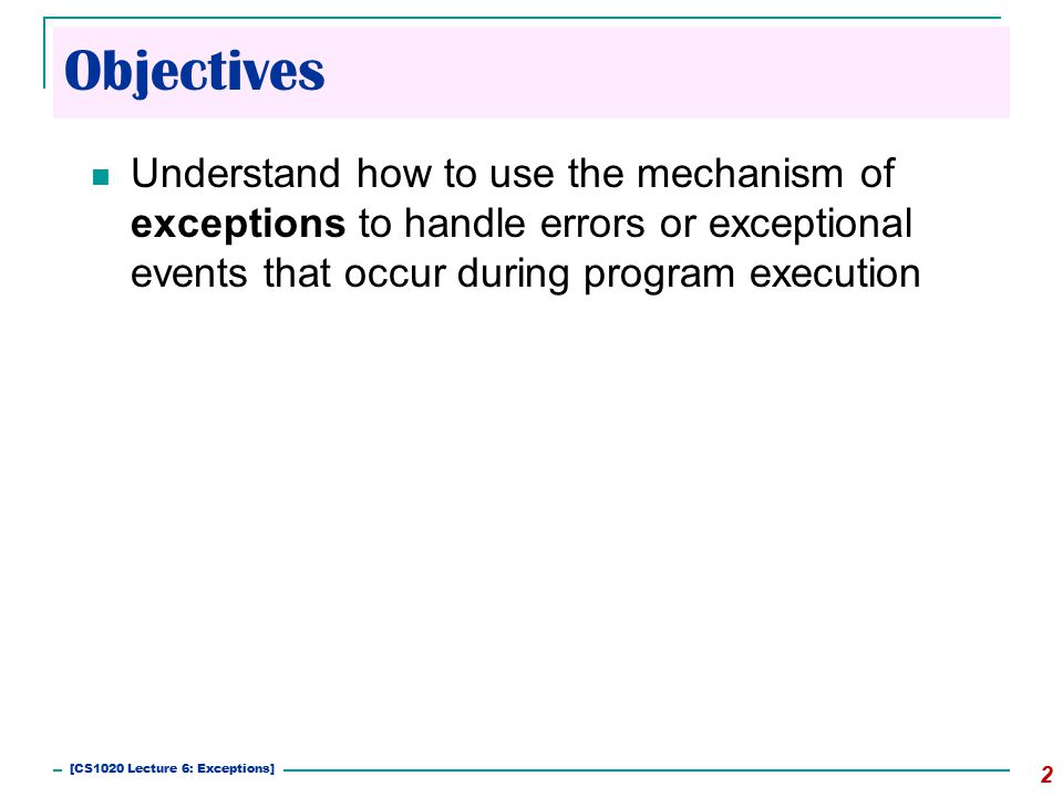 Data Structures And Algorithms: Exception Activity