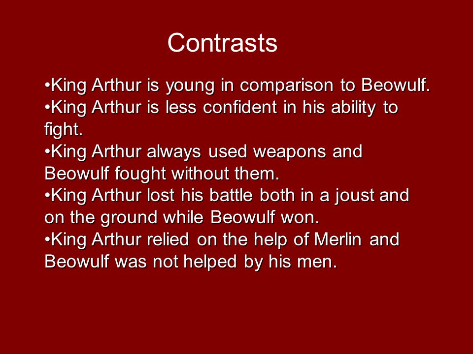 beowulf comparison