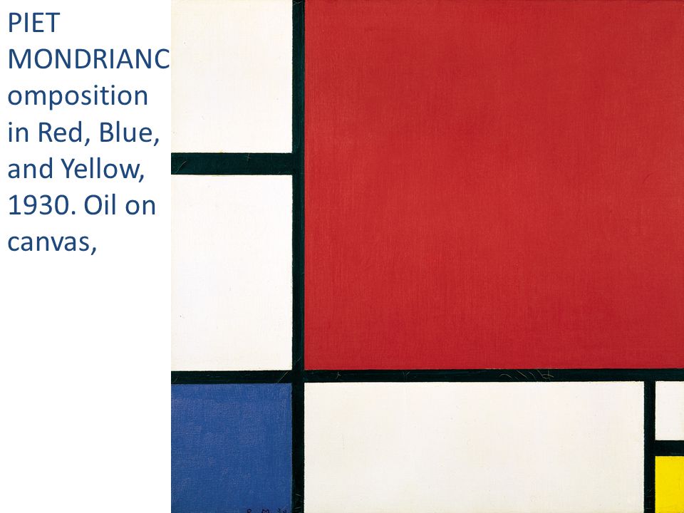 PIET MONDRIANC omposition in Red, Blue, and Yellow, Oil on canvas,