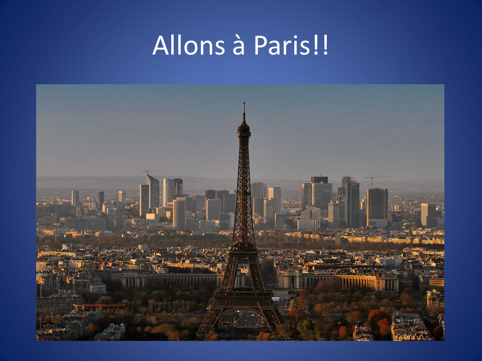 Allons à Paris!!