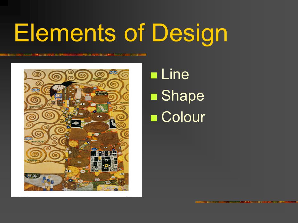 Elements of Design Line Shape Colour