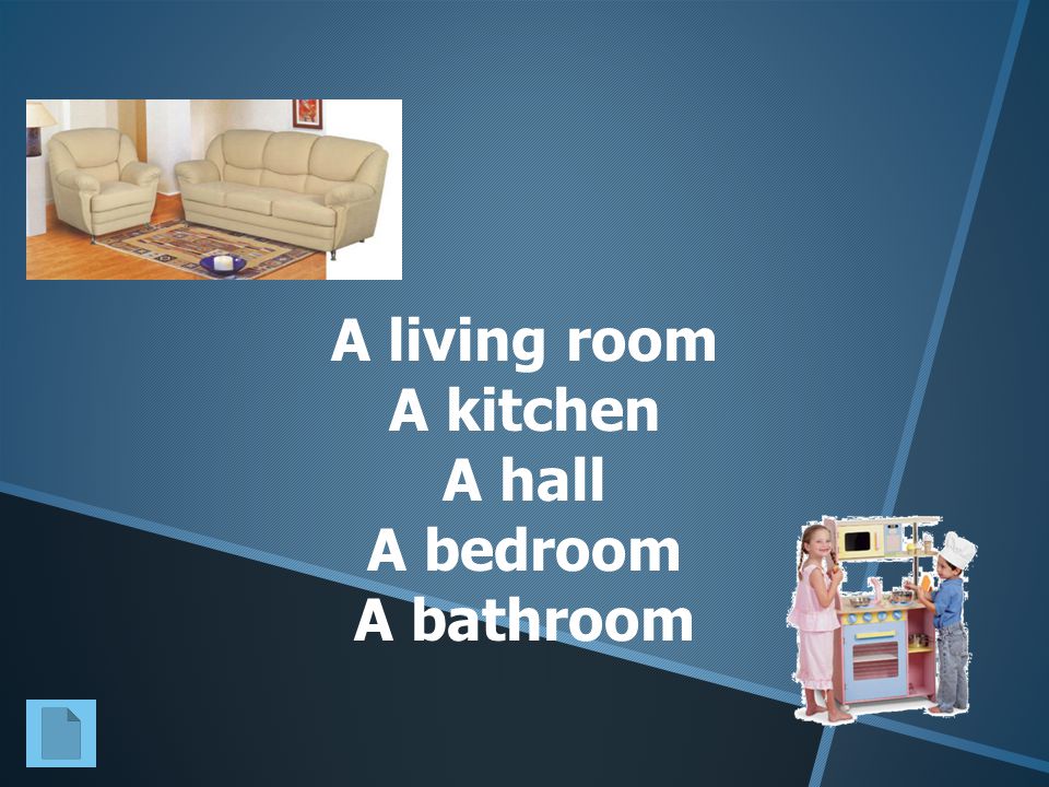A living room A kitchen A hall A bedroom A bathroom