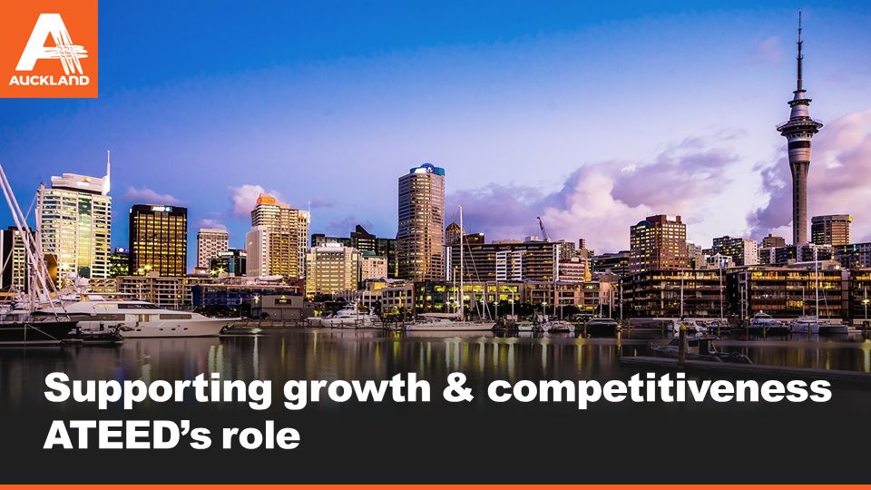 Supporting growth & competitiveness ATEED’s role