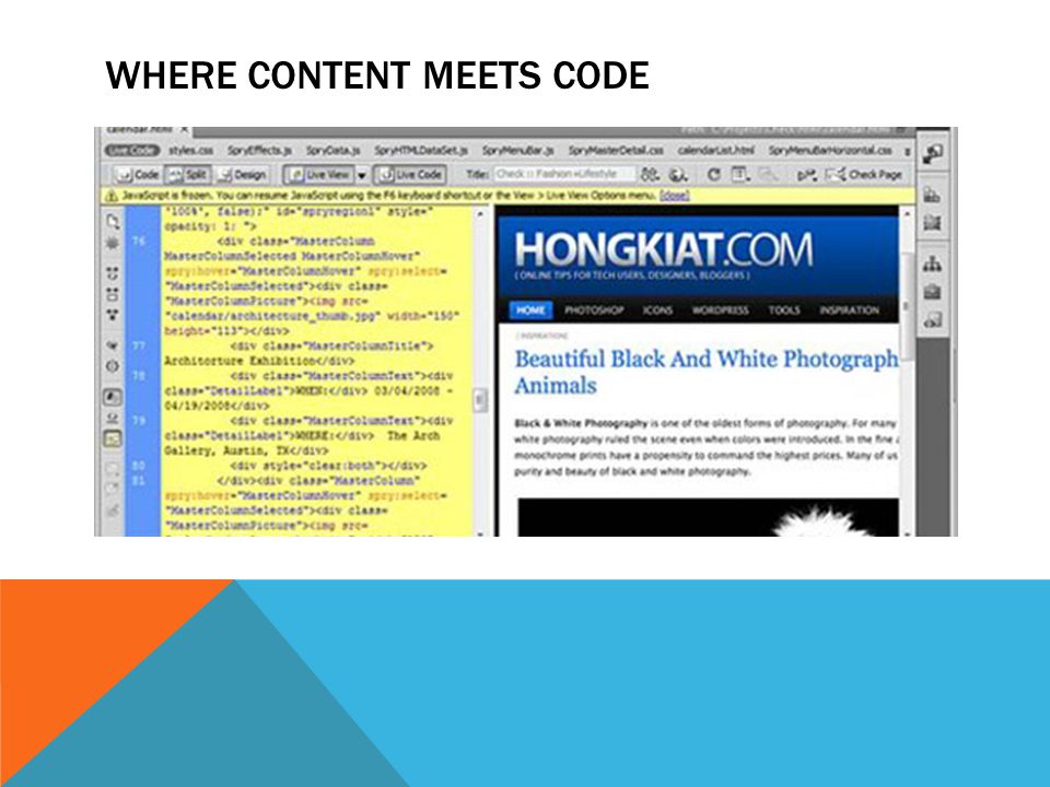 WHERE CONTENT MEETS CODE