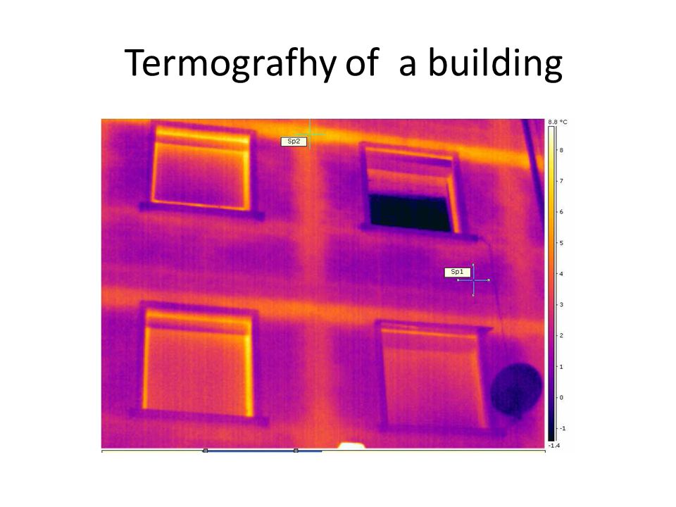 Termografhy of a building