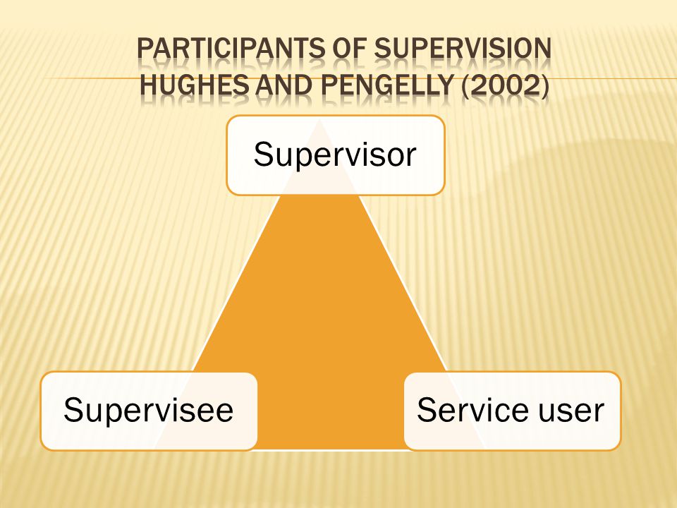 SupervisorSuperviseeService user