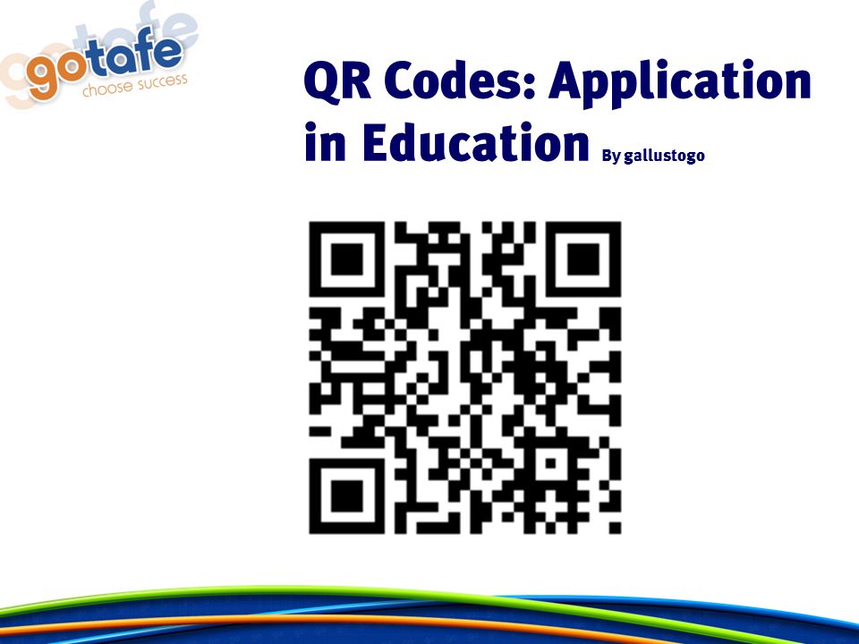 QR Codes: Application in Education By gallustogo