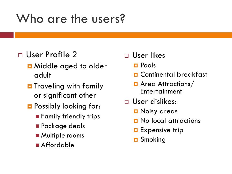 Who are the users.
