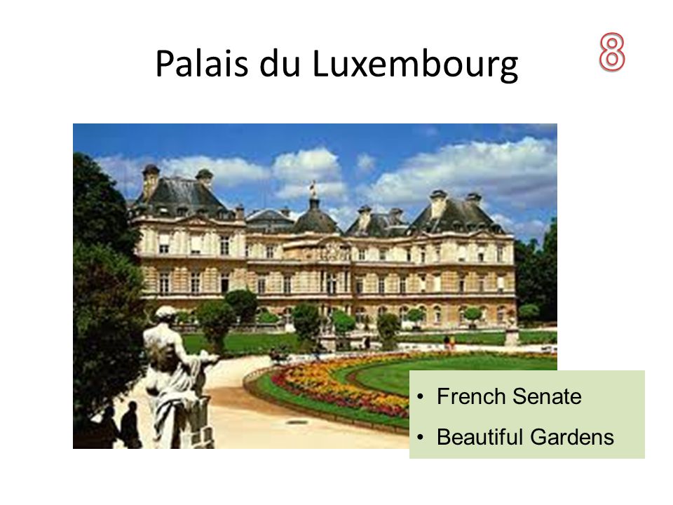Palais du Luxembourg French Senate Beautiful Gardens