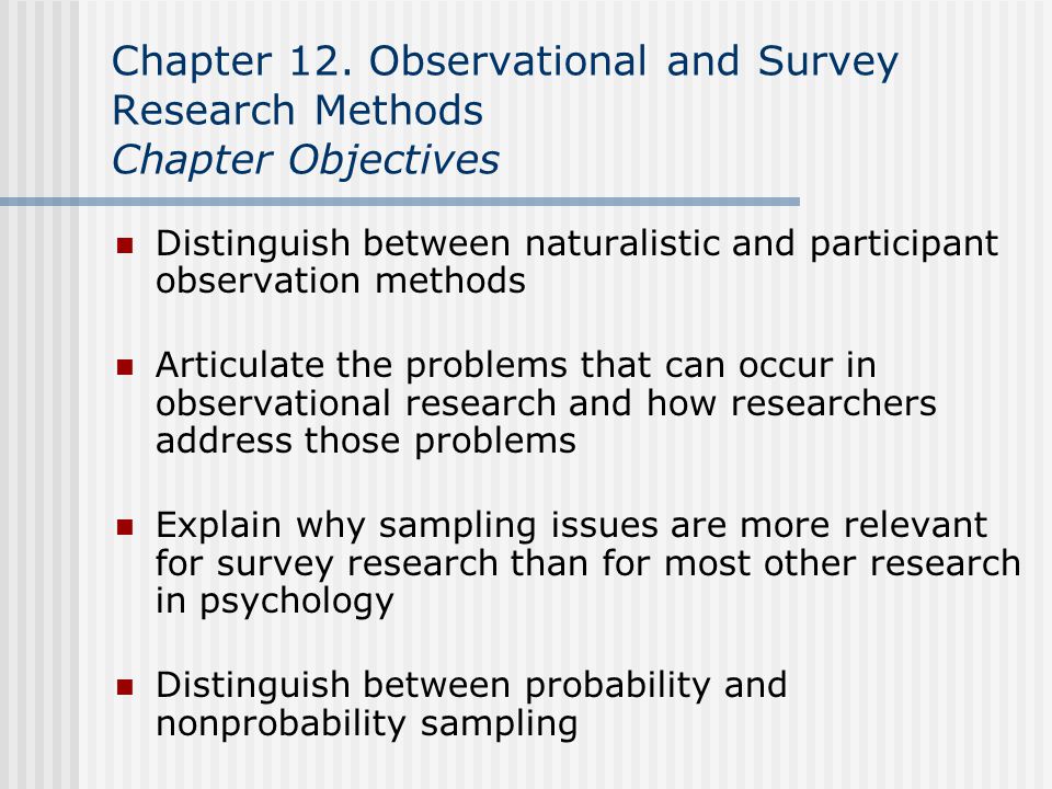 naturalistic observation topics
