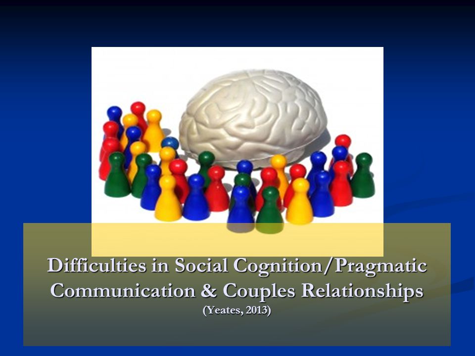 Difficulties in Social Cognition/Pragmatic Communication & Couples Relationships (Yeates, 2013)