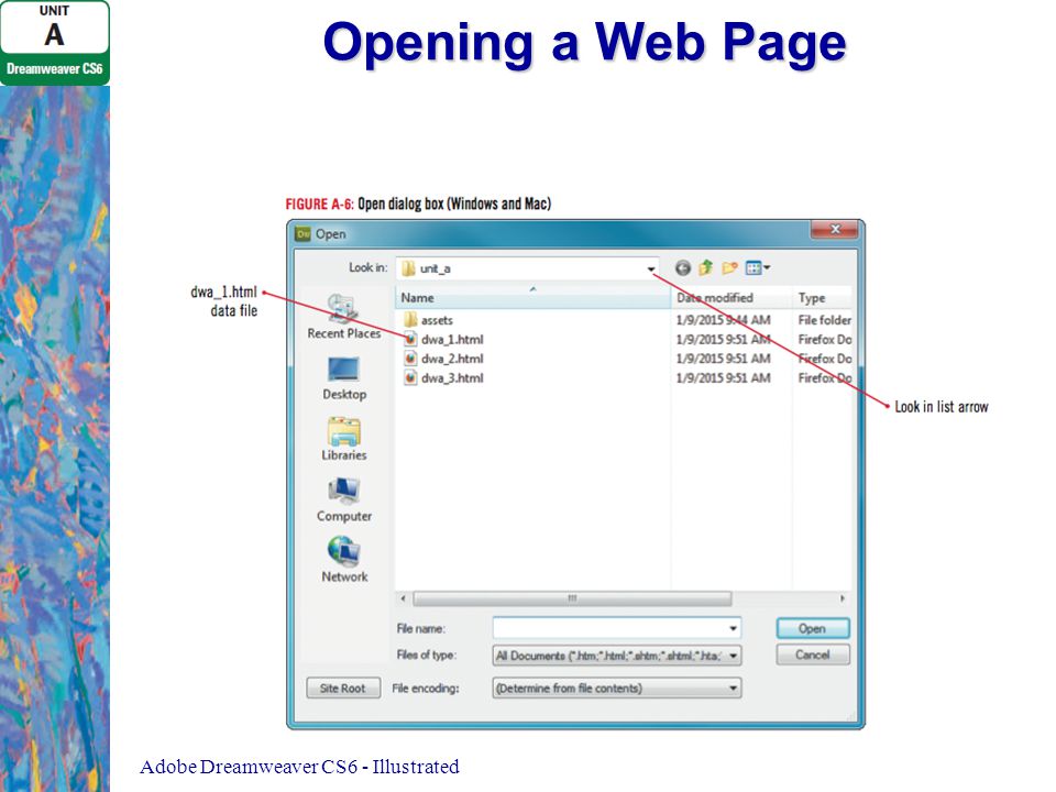 Opening a Web Page