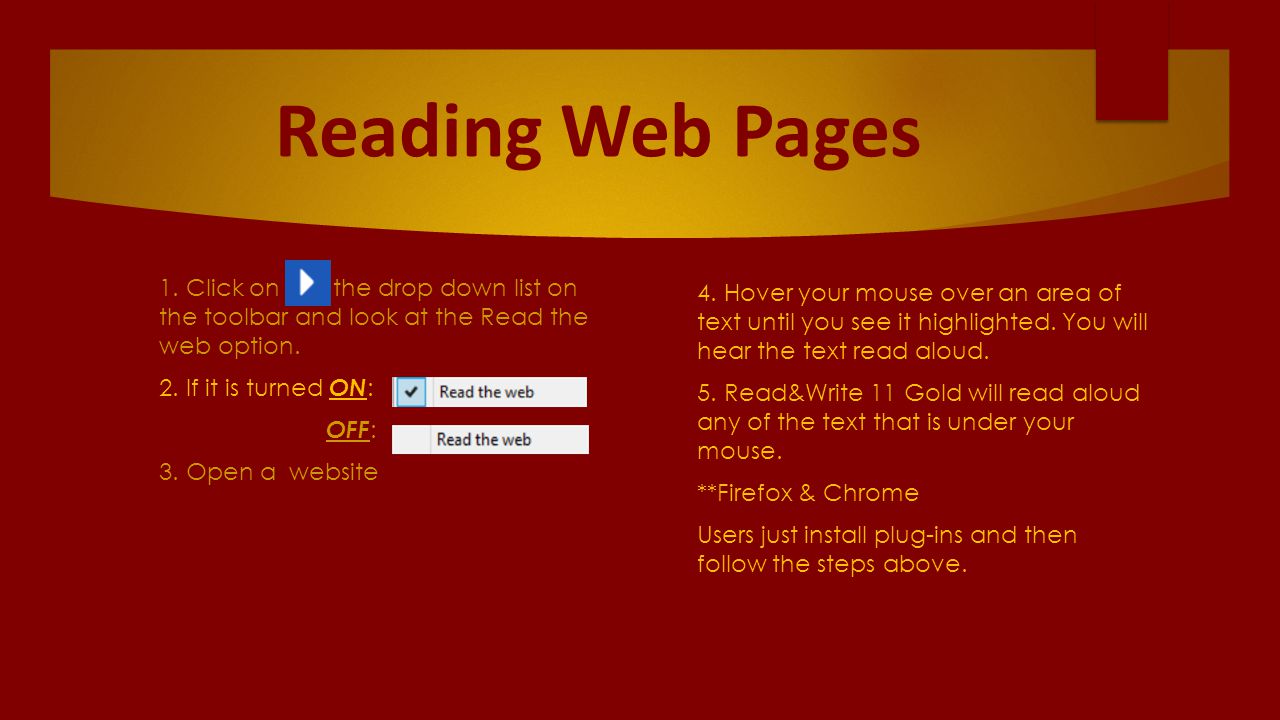 Reading Web Pages  1.