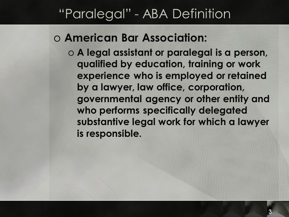 Law 12 The Legal Team & Regulation of Lawyers. The Legal ...