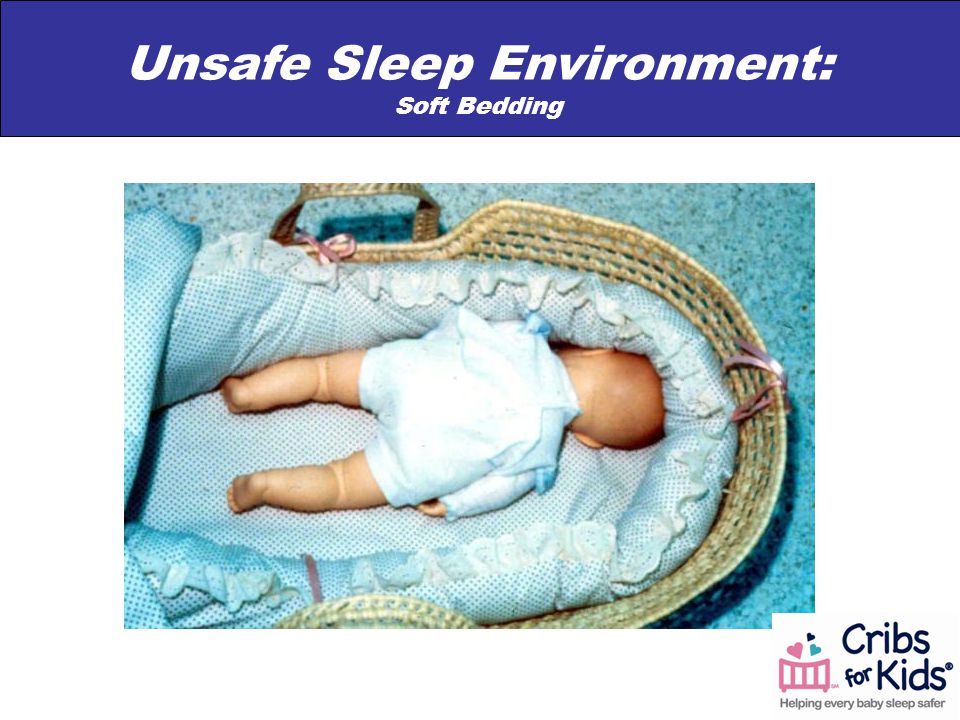 Unsafe Sleep Environment: Soft Bedding