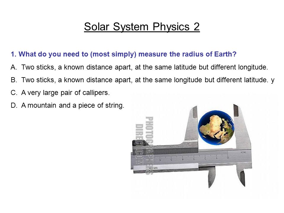 Solar System Physics 2 Multiple Choice Questions Ppt Download