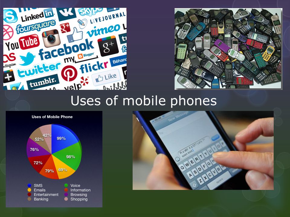 Uses of mobile phones