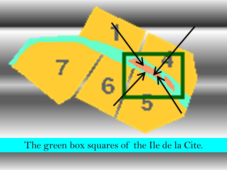 The green box squares of the Ile de la Cite.