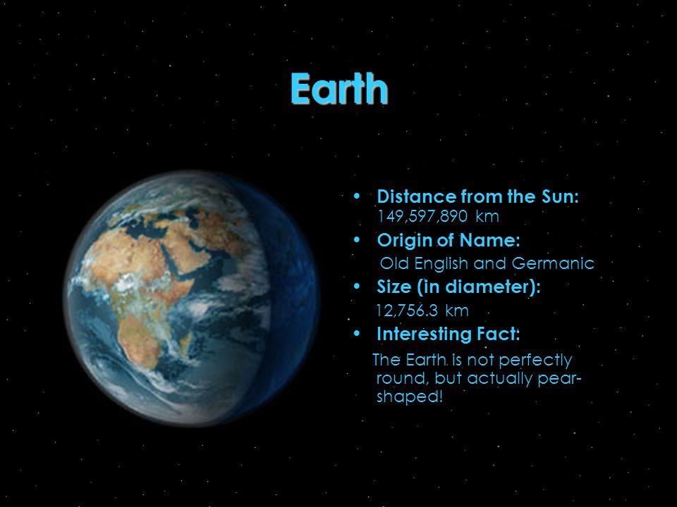 name for earth planets
