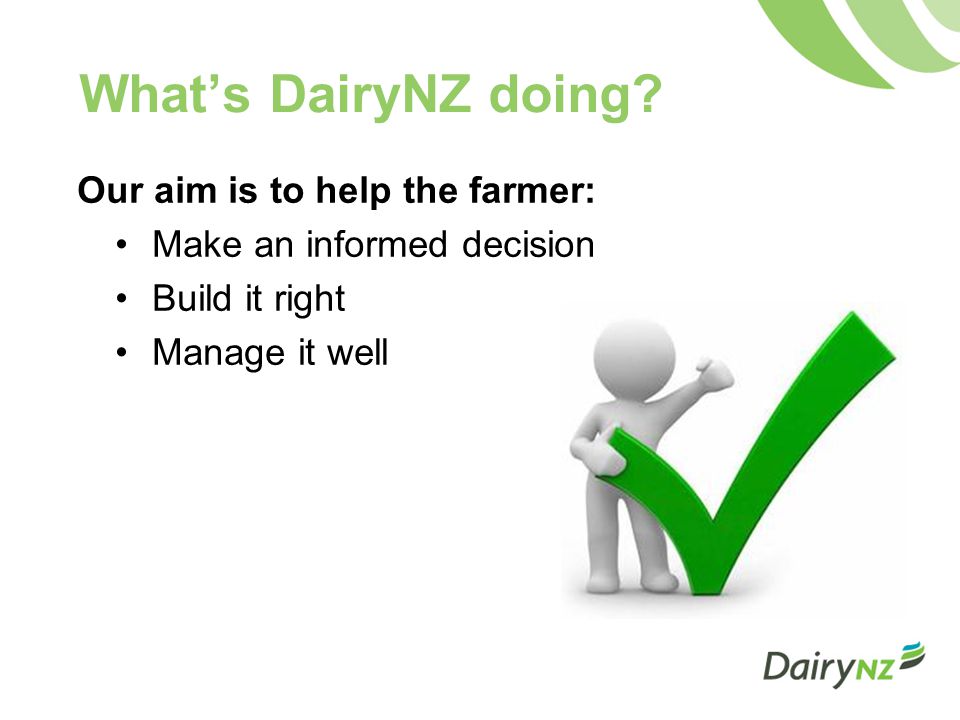 What’s DairyNZ doing.