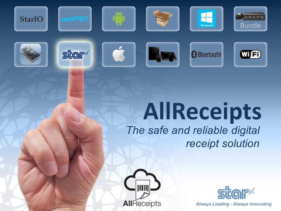 AllReceipts The safe and reliable digital receipt solution
