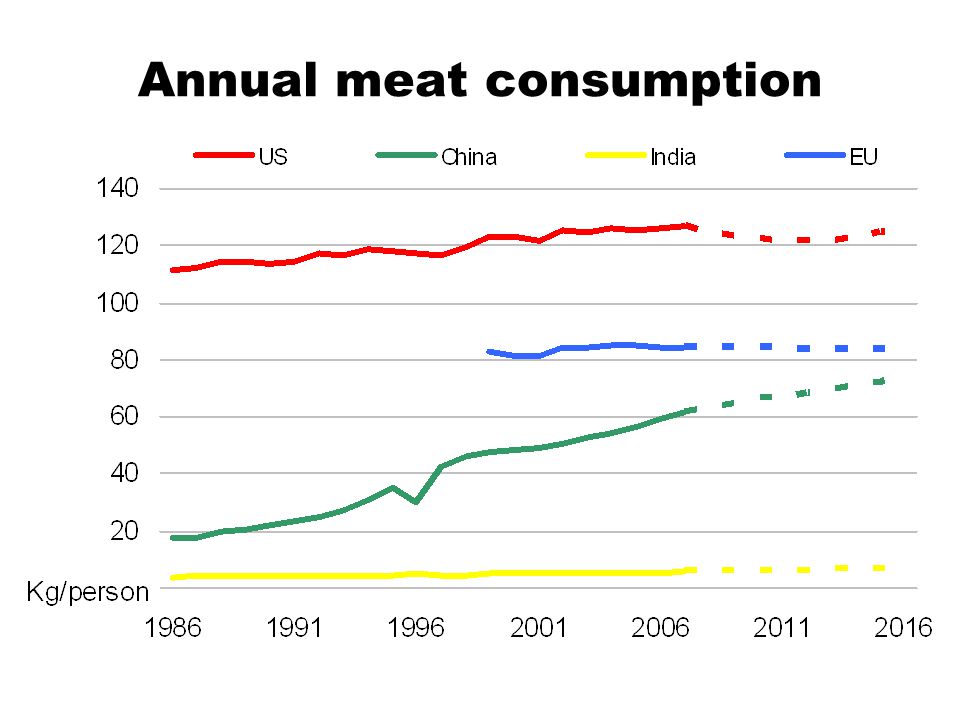 Annual meat consumption