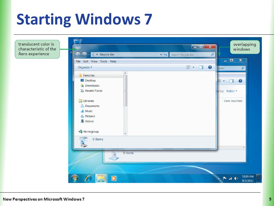 XP Starting Windows 7 New Perspectives on Microsoft Windows 75