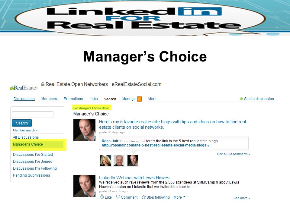 Manager’s Choice