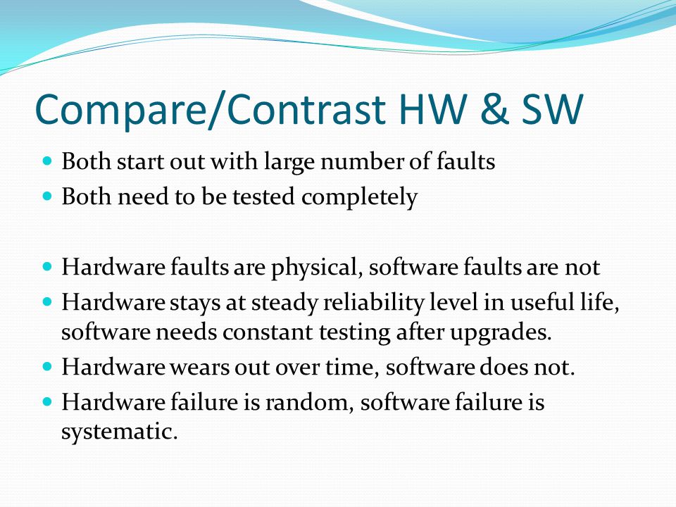 Why Most hardware Fail