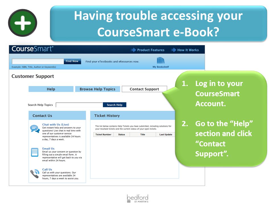 Having trouble accessing your CourseSmart e-Book. 1.Log in to your CourseSmart Account.